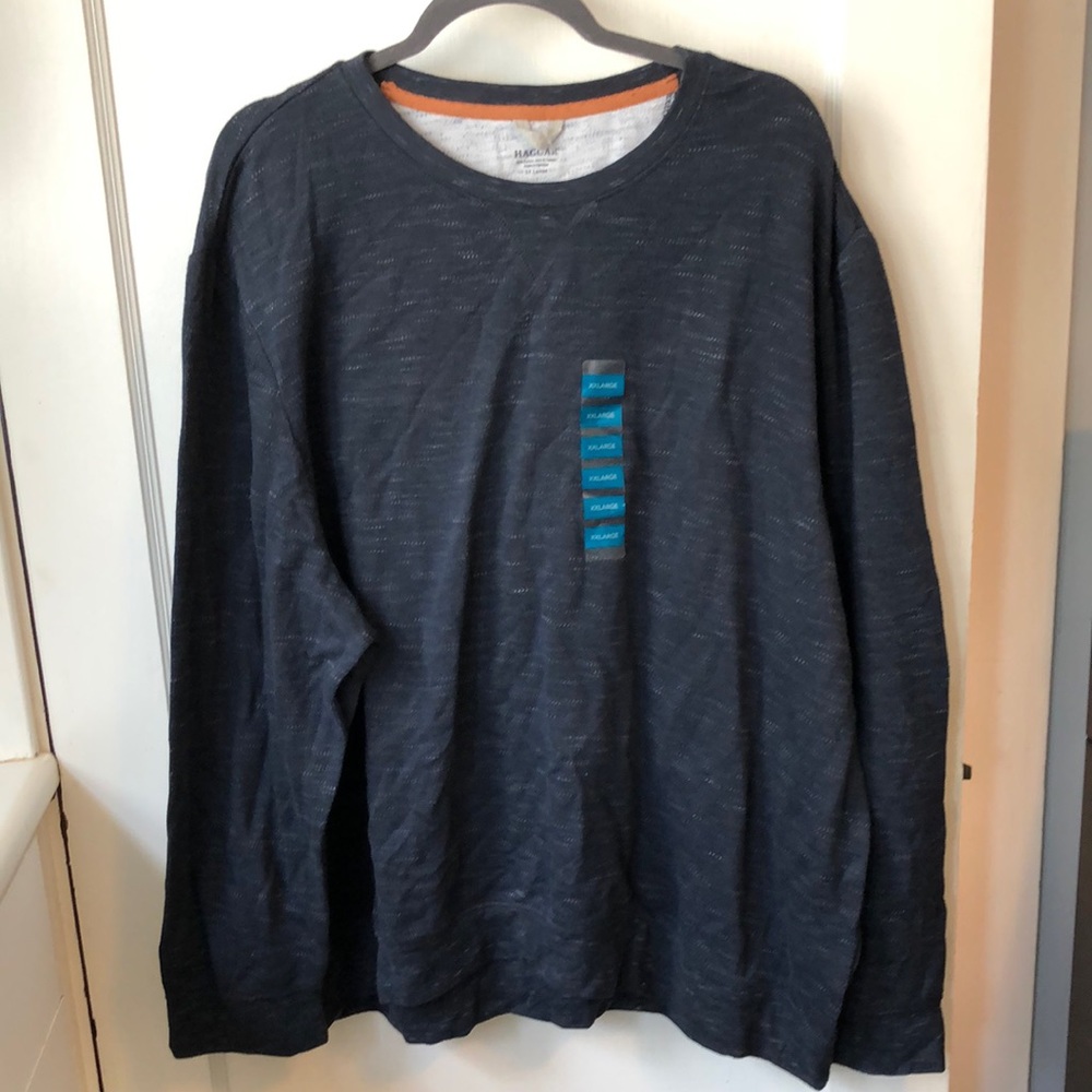 Haggar Textured Jersey Crewneck